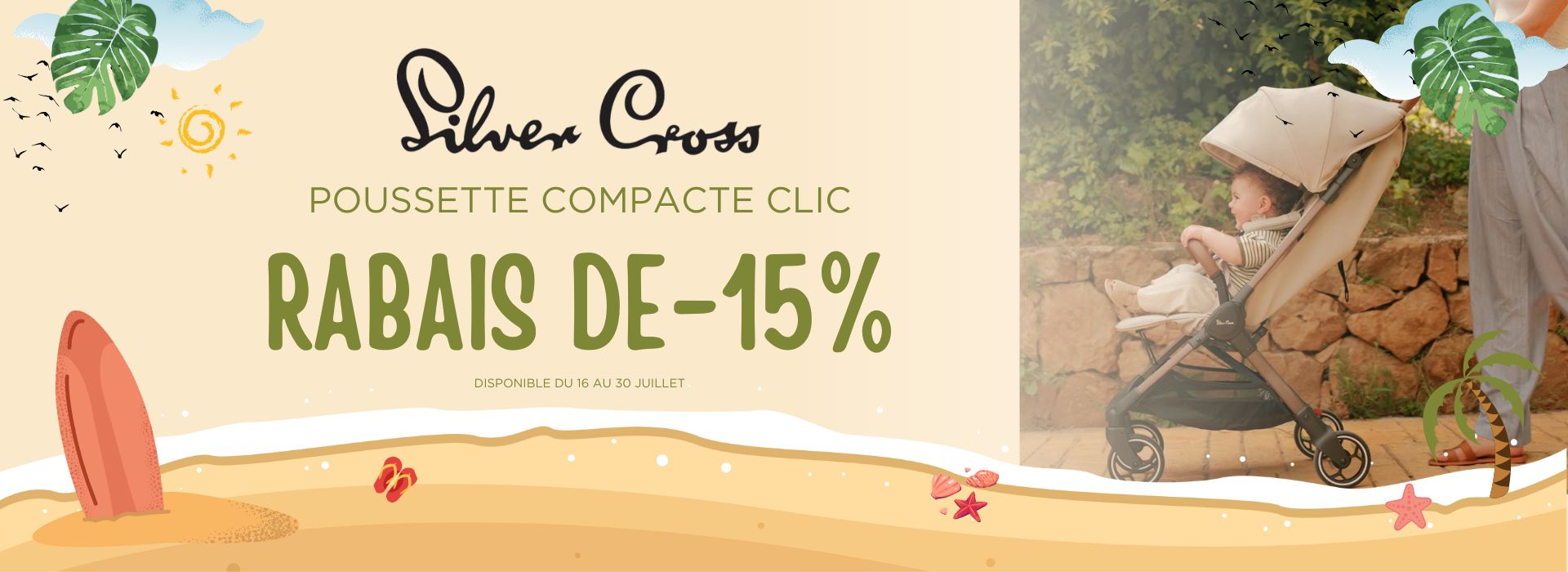 SILVER CROSS-CLIC
