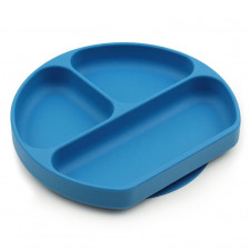 Bumkins - Silicone Grip Dish - Blue