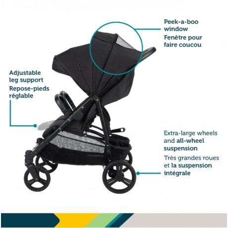 Safety 1st - Poussette double DUO - Black Star Safety 1st - Poussette double DUO - Black Star