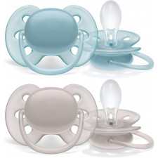 Avent - Ultra Soft Pacifiers 6-18M - Blue
