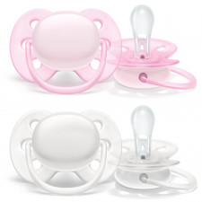 Avent - Ultra Soft Pacifiers 0-6M - Pink