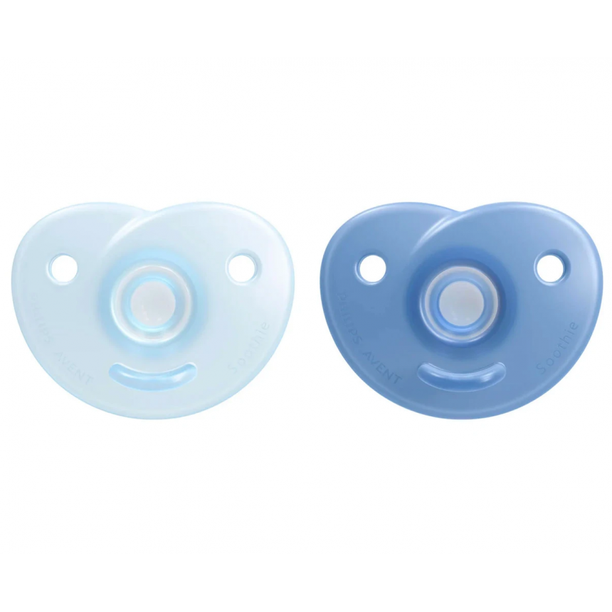 Avent - Suce Soothie Coeur - Bleu (3-18M)