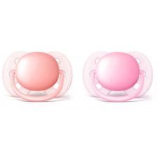 Avent - Ultra Soft Pacifiers 6-18M - Pink