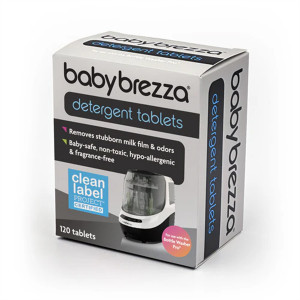 Baby Brezza - Tablettes de détergent pour Bottle Washer Pro (120 tablettes)