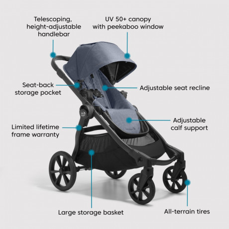 Baby Jogger - Poussette City Select 2 - Radiant Slate