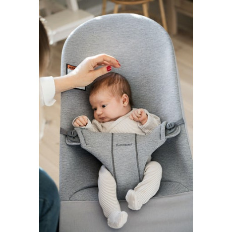 BabyBjorn - Siège Sauteur Bliss 3D Jersey - Gris Charbon