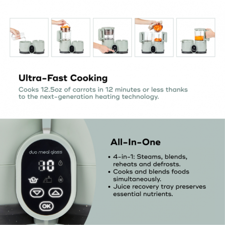 BabyMoov - Robot culinaire Duo Meal en verre