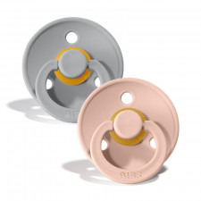 BIBS - Color Pacifier 0-6M (2pk) Cloud/Blush