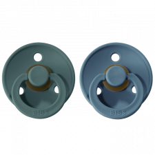 BIBS - Color Pacifier 0-6M (2pk) Island Sea/Petrol