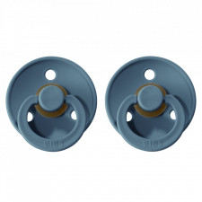 BIBS - Color Pacifier 0-6M (2pk) Petrol Blue