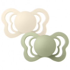 BIBS - Couture Pacifiers 2pk 0-6M - Ivory/Sage