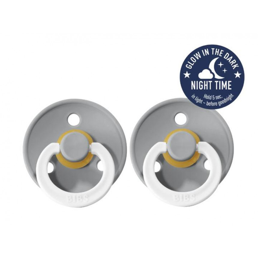 BIBS - Suces GLOW 0-6M (2pk) Cloud Night