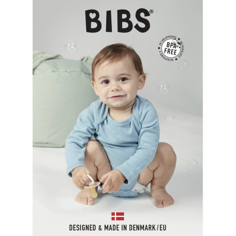 BIBS - Suces GLOW 0-6M (2pk) Ivory Night