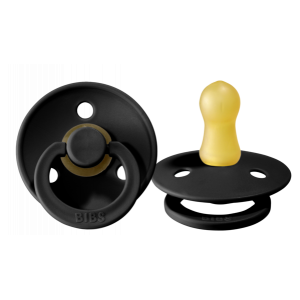 BIBS - Color Pacifier 0-6M (2pk) Black