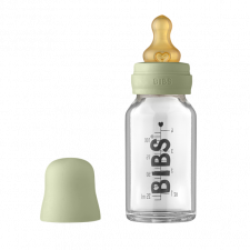 BIBS - Baby Glass Bottle 110ml - Sage