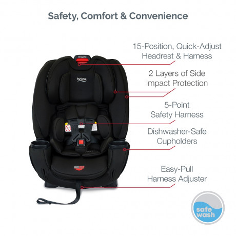 Britax - One4Life ClickTight All-in-One Car Seat - Eclipse Black