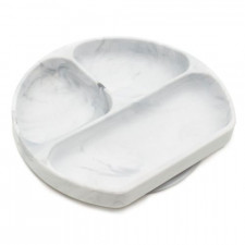 Bumkins - Silicone Grip Dish - Marble