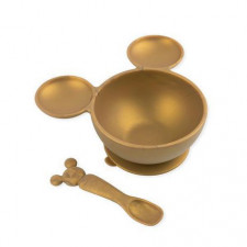 Bumkins - Silicone First Feeding Set - Minnie Mouse Gold