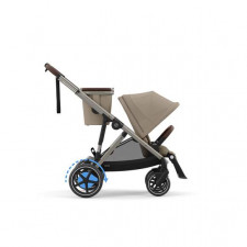 Cybex - Poussette e-Gazelle S -Almond Beige (Cadre Taupe)