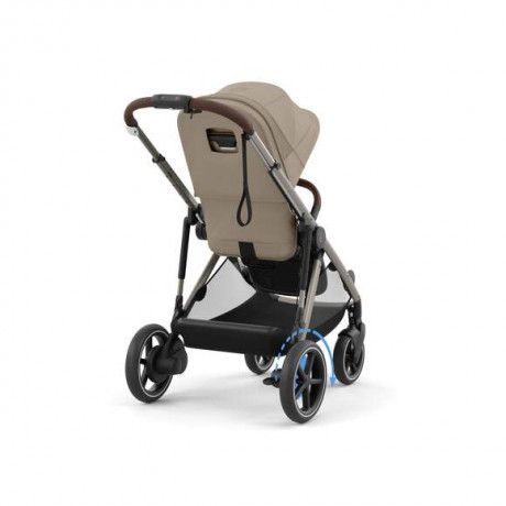 Cybex - Poussette e-Gazelle S -Almond Beige (Cadre Taupe)