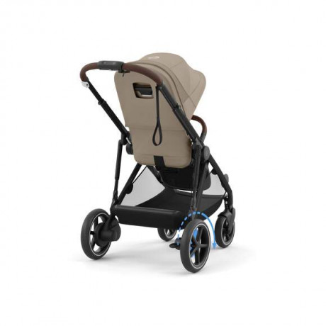 Cybex - Poussette e-Gazelle S -Almond Beige (Cadre Noir)