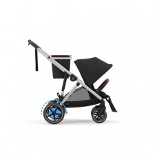 Cybex - Poussette e-Gazelle S - Moon Black (Cadre Argenté)