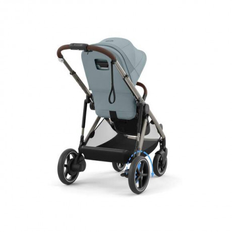 Cybex - Poussette e-Gazelle S - Stormy Blue (Cadre Taupe)