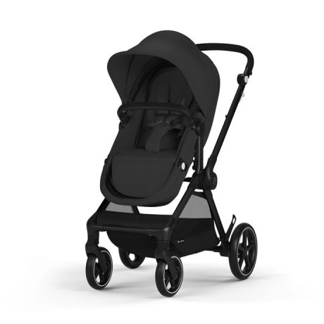 Cybex - Système de voyage EOS avec Aton 2 - Moon Black avec chassis noir