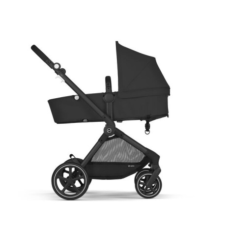 Cybex - Système de voyage EOS avec Aton 2 - Moon Black avec chassis noir