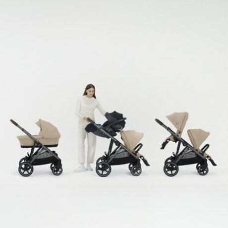 Cybex - Poussette Gazelle S - Moon Black (Cadre Taupe)