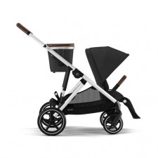 Cybex - Poussette Gazelle S - Moon Black (Cadre Argenté)