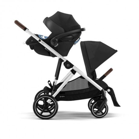 Cybex - Poussette Gazelle S - Moon Black (Cadre Argenté)