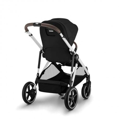 Cybex - Poussette Gazelle S - Moon Black (Cadre Argenté)