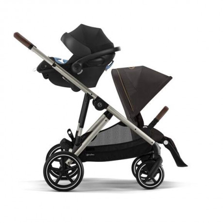 Cybex - Poussette Gazelle S - Moon Black (Cadre Taupe)