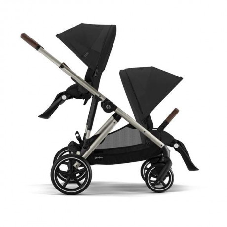 Cybex - Poussette Gazelle S - Moon Black (Cadre Taupe)