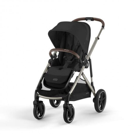 Cybex - Poussette Gazelle S - Moon Black (Cadre Taupe)