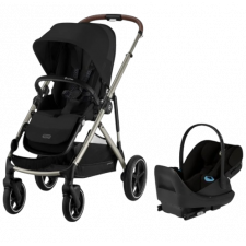 Cybex - Système de voyage Gazelle & Cloud G Pro - Moon Black (Cadre Taupe)