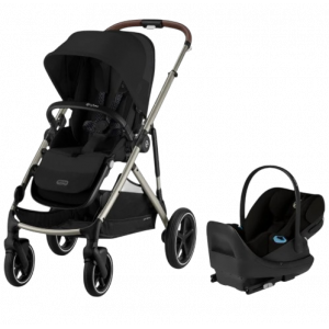 Cybex - Système de voyage Gazelle & Cloud G Pro - Moon Black (Cadre Taupe)
