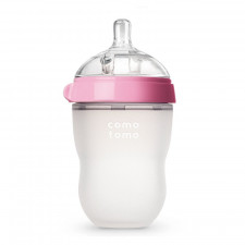 Comotomo - Biberon en silicone 250ml/8oz - Rose