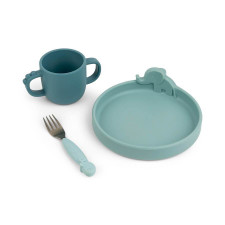 Done by Deer - Peekaboo Dinner Set - Blue