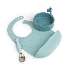 Done by Deer - Peekaboo First Meal Set - Blue