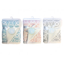 Honey Bunny - Reversible Printed Chamois Blanket
