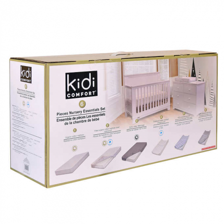 Kidi Comfort - Ensemble d'essentiels pour chambre bébé 6 pièces