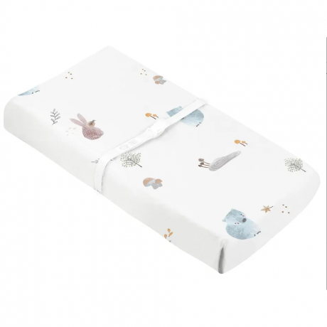 Kushies - Drap contour matelas à langer en percale