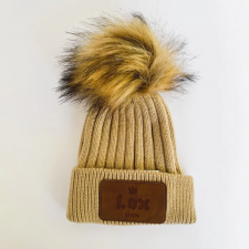 LOX Lion - Tuque d'hiver Angora Patch (0-12M) - Chameau