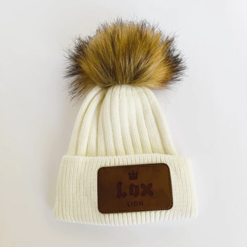 LOX Lion - Tuque d'hiver Angora Patch (2-5Y) - Crême