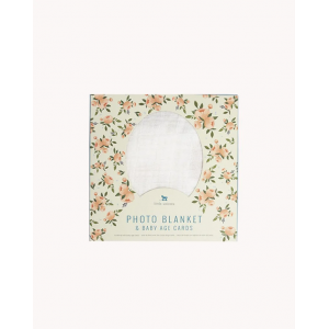 Little Unicorn - Photo Blanket & Baby Age Cards - Watercolor Roses