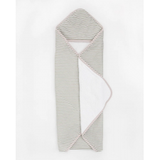 Little Unicorn - Infant Hooded Towel - Grey Stripe