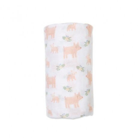 Lulujo - Couverture en mousseline de coton - Piggy