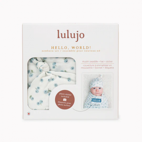 Lulujo - Ensemble pour nouveau-né en bambou - Bleuets